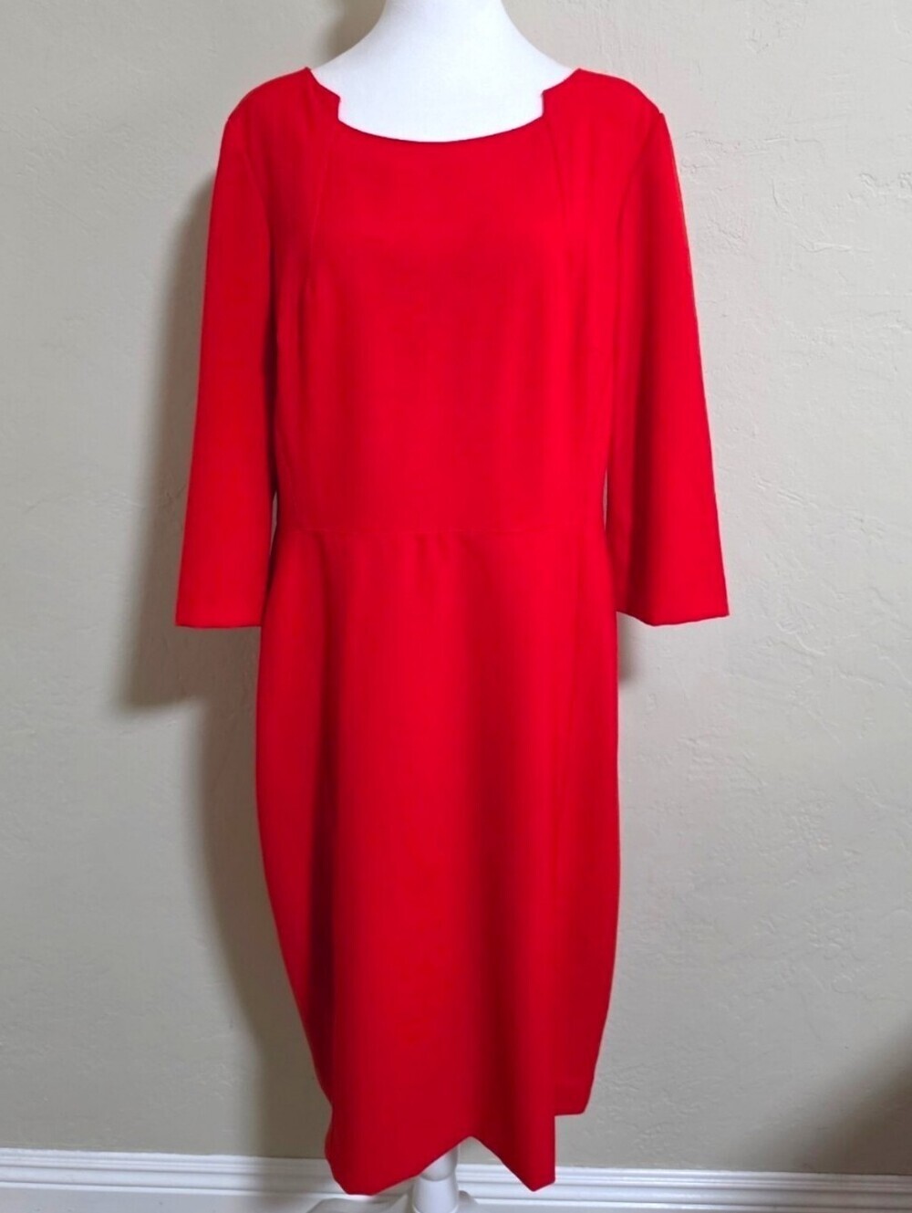 Alex Marie Coral Horizon Sheath Dress, 16, Wedding Guest Office Cocktail Holiday